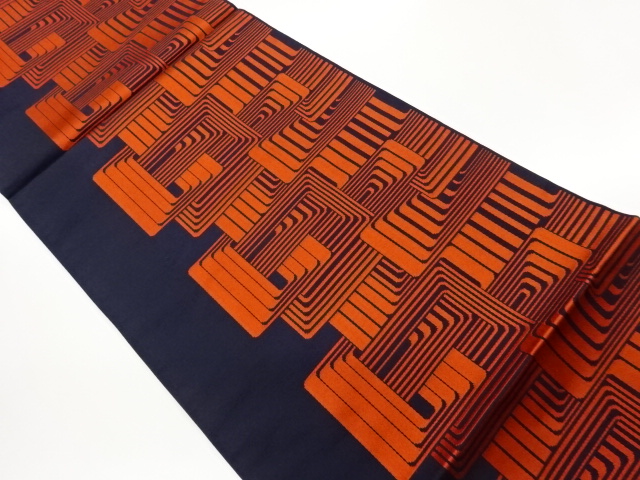 JAPANESE FUKURO OBI / WOVEN GEOMETRIC